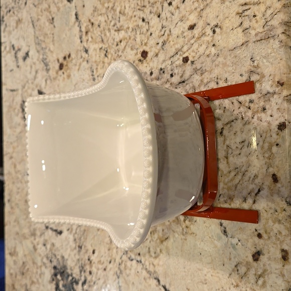 Godinger Christmas Sleigh Salad Bowl NWT - Picture 6 of 10